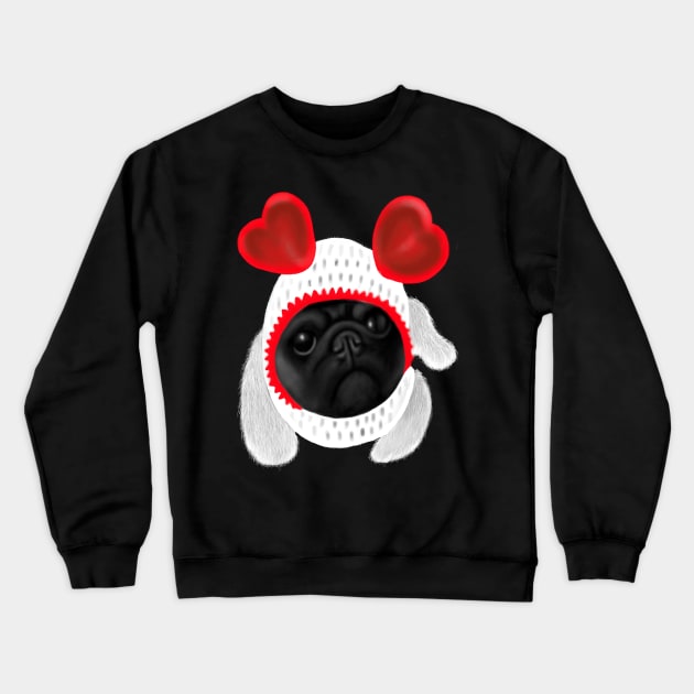 Pug Dog Lovers Gift Crewneck Sweatshirt by Merchweaver